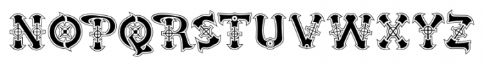 Victorian Cyborg Regular Font UPPERCASE