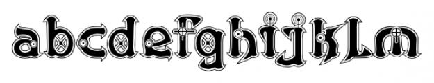 Victorian Cyborg Regular Font LOWERCASE