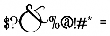 Victoriandeco Regular Font OTHER CHARS