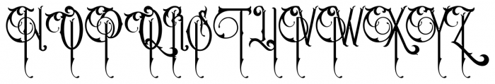 Victoriandeco Regular Font UPPERCASE