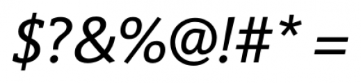 VigorDT Italic Font OTHER CHARS