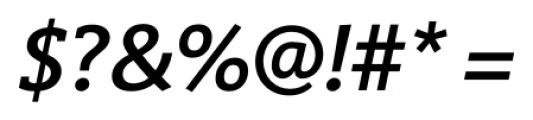 VigorDT Medium Italic Font OTHER CHARS