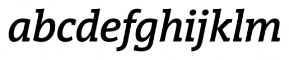 VigorDT Medium Italic Font LOWERCASE