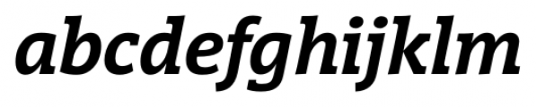VigorDT SemiBold Italic Font LOWERCASE