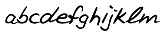 Vincent Handwriting Regular Font LOWERCASE