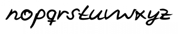 Vincent Handwriting Regular Font LOWERCASE