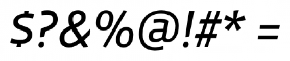 Vista Sans Italic Font OTHER CHARS