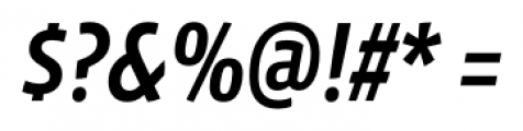 Vista Sans Narrow Medium Italic Font OTHER CHARS
