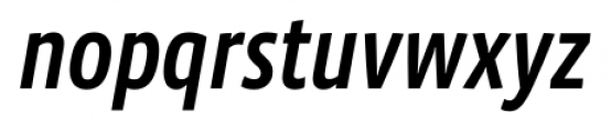 Vista Sans Narrow Medium Italic Font LOWERCASE