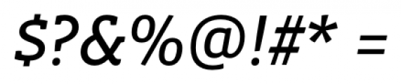 Vista Slab Italic Font OTHER CHARS