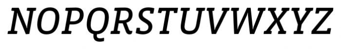 Vista Slab Italic Font UPPERCASE