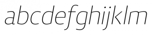 Vitali Neue Light Italic Font LOWERCASE