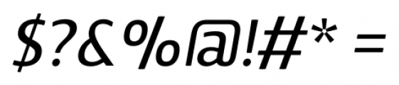 Vitali Neue Semi Bold Italic Font OTHER CHARS