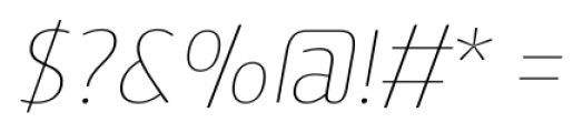 Vitali Neue Thin Italic Font OTHER CHARS