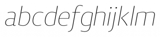 Vitali Neue Thin Italic Font LOWERCASE