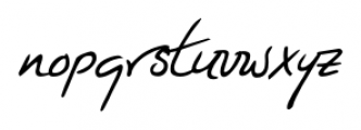 Vittorio Handwriting Regular Font LOWERCASE