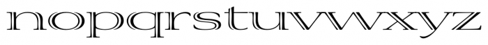 Viva Std Extra Extended Regular Font LOWERCASE