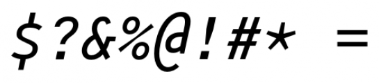 Vivala Code Italic Font OTHER CHARS