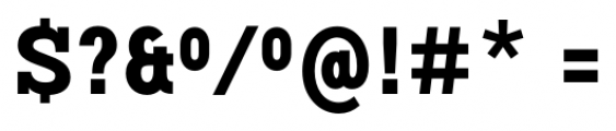 Vivala G-Slab Condensed Bold Font OTHER CHARS