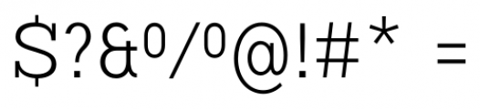 Vivala G-Slab Condensed Light Font OTHER CHARS