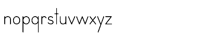 VICIDo Litterata 1 Light Font LOWERCASE