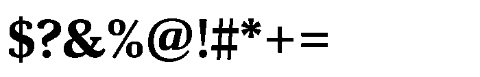 Viale Extrabold Font OTHER CHARS