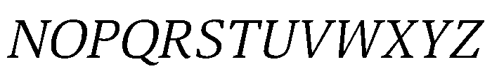 Viale Italic Font UPPERCASE