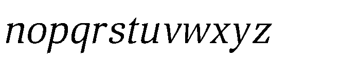 Viale Italic Font LOWERCASE