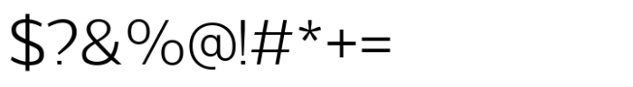 Viand Extra Light Font OTHER CHARS