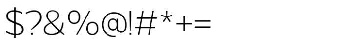 Viand Thin Font OTHER CHARS