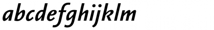 Vianova Sans Pro Bold Italic Font LOWERCASE