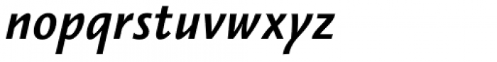 Vianova Sans Pro Bold Italic Font LOWERCASE