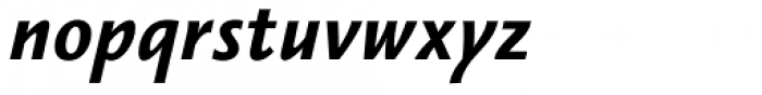 Vianova Sans Pro Extra Bold Italic Font LOWERCASE