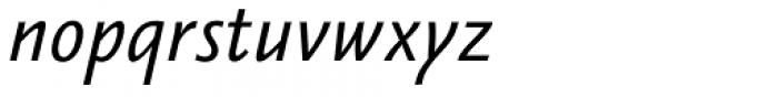 Vianova Sans Pro Regular Italic Font LOWERCASE