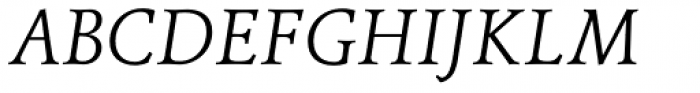 Vianova Serif Pro Light Italic Font UPPERCASE