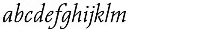 Vianova Serif Pro Light Italic Font LOWERCASE