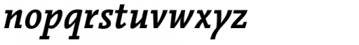 Vianova Slab Pro Bold Italic Font LOWERCASE