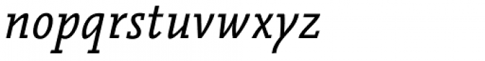 Vianova Slab Pro Italic Font LOWERCASE