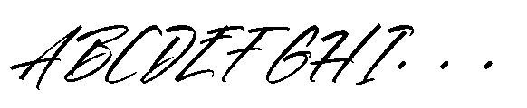 Vichellen Jordan  Italic Font UPPERCASE