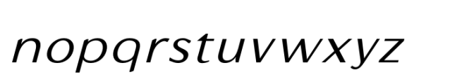 Vicino Regular Oblique Font LOWERCASE