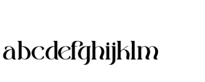 Victorah Gaerioa Regular Font LOWERCASE