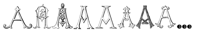 Victorian Alphabets A Two Regular Font UPPERCASE