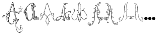 Victorian Alphabets A Two Regular Font LOWERCASE