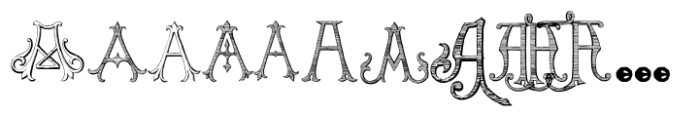 Victorian Alphabets Victorian Alphabets A Font LOWERCASE