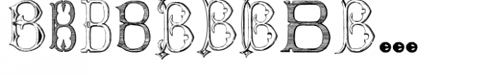 Victorian Alphabets Victorian Alphabets B Font LOWERCASE