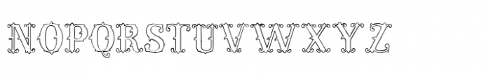 Victorian Alphabets Victorian Alphabets Five Font LOWERCASE
