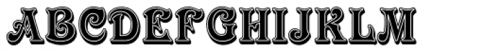 Victorian Std Inline Shaded Font UPPERCASE