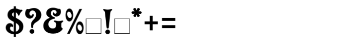 Victorian Std Regular Font OTHER CHARS