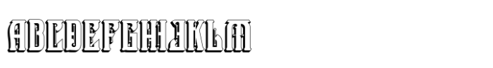 Victorian Supremacy Extrude 2 Font UPPERCASE