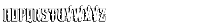 Victorian Supremacy Extrude 2 Font UPPERCASE
